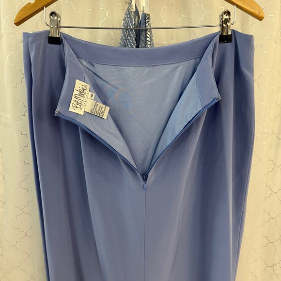 Bob Mackie Periwinkle Maxi Skirt Size 16 - Picture 5 of 6